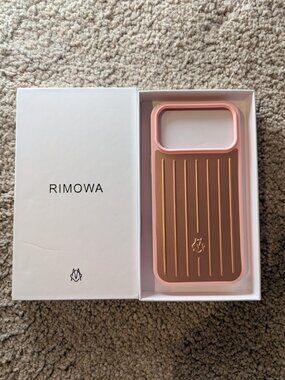 RIMOWA Aluminum iPhone 17 Pro Max Case Rose Gold Brand New in Box